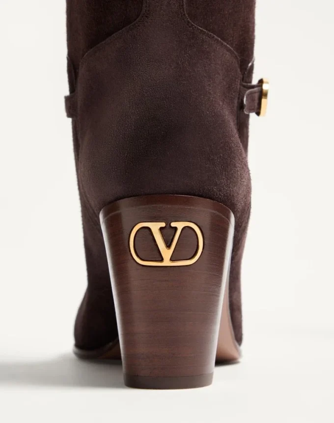 Bottes Pattie en cuir croûte 75 mm Bottes Pattie en cuir croûte 75 mm