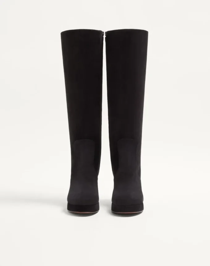 Bottes à plateforme Fawcette en cuir croûte 90 mm Bottes à plateforme Fawcette en cuir croûte 90 mm
