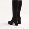 Bottes à plateforme Fawcette en cuir croûte 90 mm Bottes à plateforme Fawcette en cuir croûte 90 mm