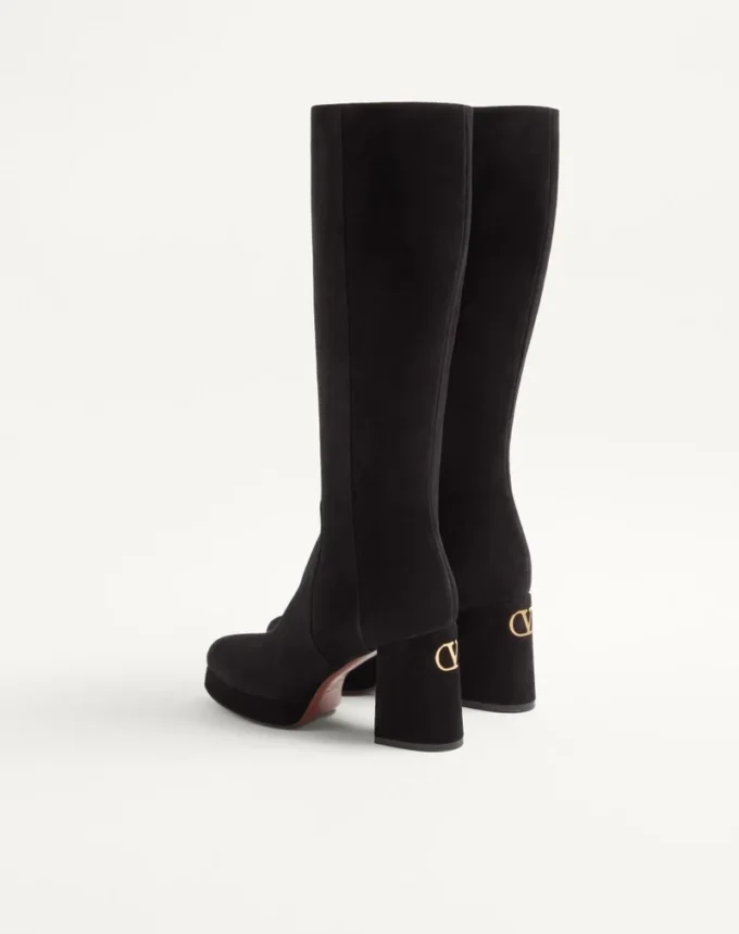 Bottes à plateforme Fawcette en cuir croûte 90 mm Bottes à plateforme Fawcette en cuir croûte 90 mm