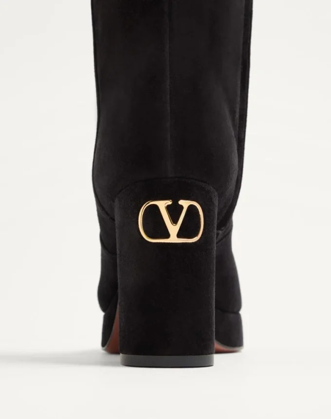 Bottes à plateforme Fawcette en cuir croûte 90 mm Bottes à plateforme Fawcette en cuir croûte 90 mm