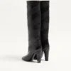 Bottes Rayons Nappa à motif chevron 100 mm Bottes Rayons Nappa à motif chevron 100 mm