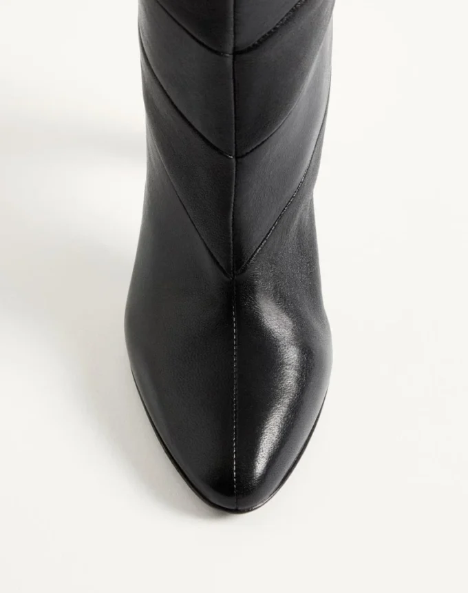 Bottes Rayons Nappa à motif chevron 100 mm Bottes Rayons Nappa à motif chevron 100 mm