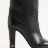 Bottes Rayons Nappa à motif chevron 100 mm Bottes Rayons Nappa à motif chevron 100 mm