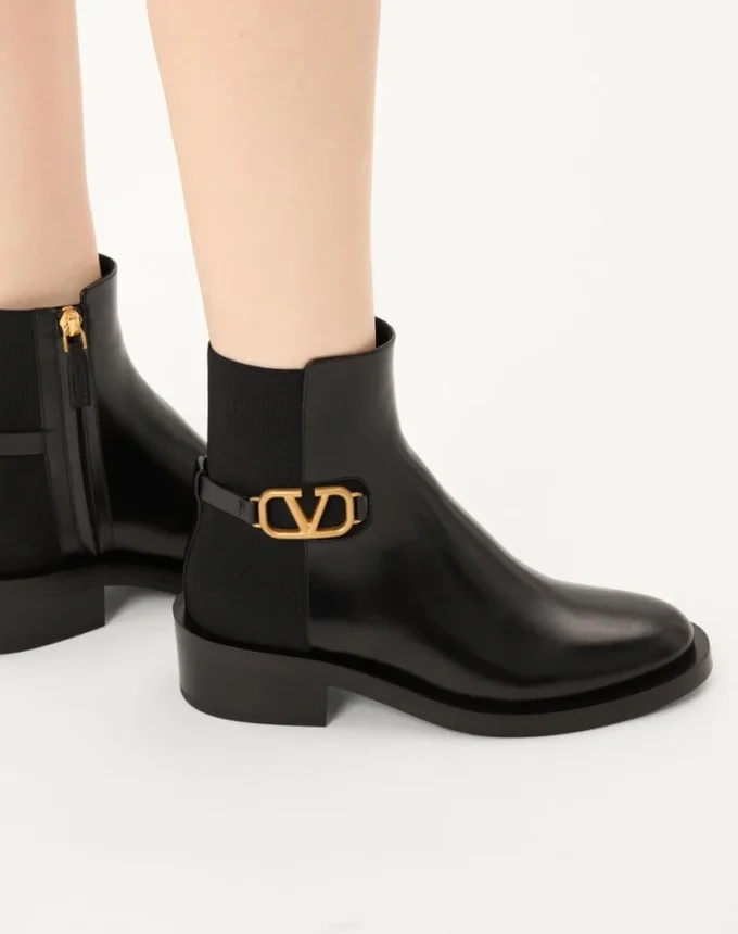Bottines en cuir de veau Vlogo Signature 30 mm Bottines en cuir de veau Vlogo Signature 30 mm