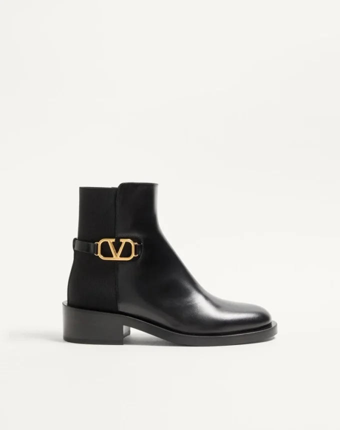 Bottines en cuir de veau Vlogo Signature 30 mm Bottines en cuir de veau Vlogo Signature 30 mm