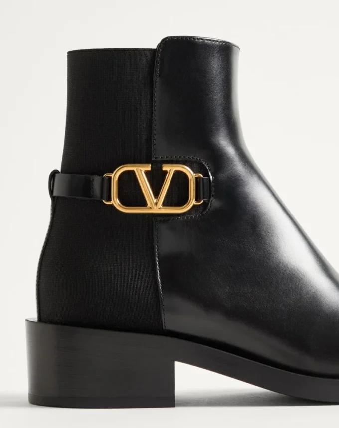 Bottines en cuir de veau Vlogo Signature 30 mm Bottines en cuir de veau Vlogo Signature 30 mm