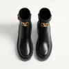 Bottines en cuir de veau Vlogo Signature 55 mm Bottines en cuir de veau Vlogo Signature 55 mm