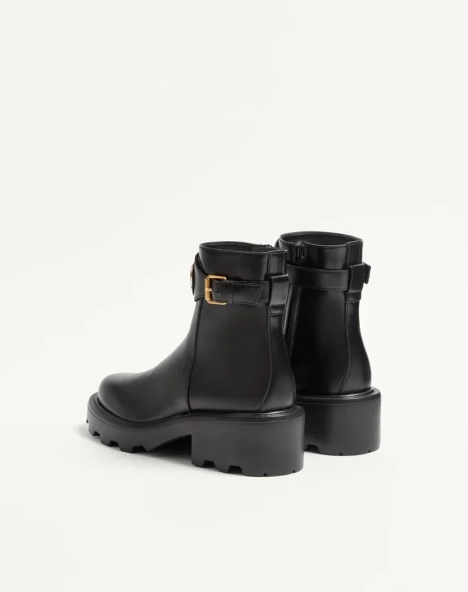Bottines en cuir de veau Vlogo Signature 55 mm Bottines en cuir de veau Vlogo Signature 55 mm