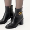 Bottines en cuir de veau Vlogo Signature 75 mm Bottines en cuir de veau Vlogo Signature 75 mm