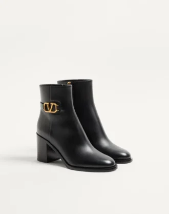 Bottines en cuir de veau Vlogo Signature 75 mm Bottines en cuir de veau Vlogo Signature 75 mm