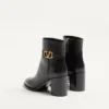 Bottines en cuir de veau Vlogo Signature 75 mm Bottines en cuir de veau Vlogo Signature 75 mm