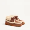 Bottines Palm Avenue en cuir croûte et laine