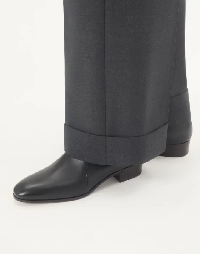 Bottines Pat en cuir de chevreau