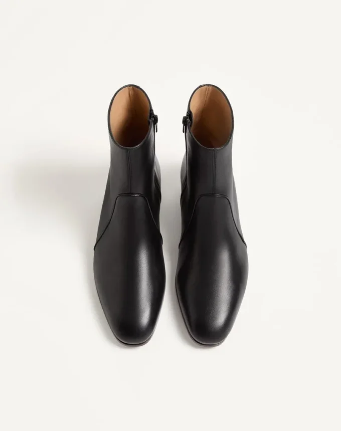 Bottines Pat en cuir de chevreau