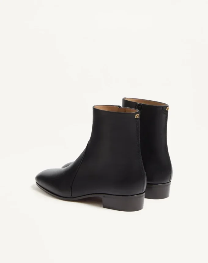 Bottines Pat en cuir de chevreau