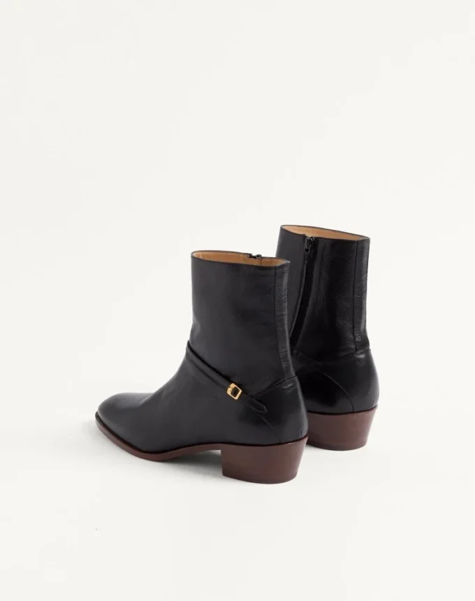 Bottines Pat en cuir de chevreau