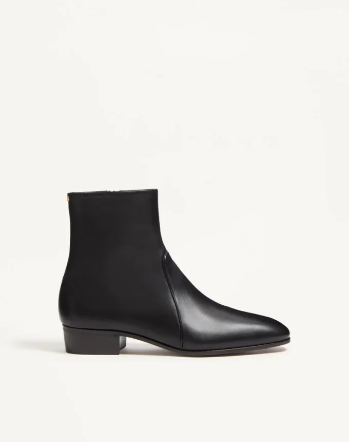 Bottines Pat en cuir de chevreau