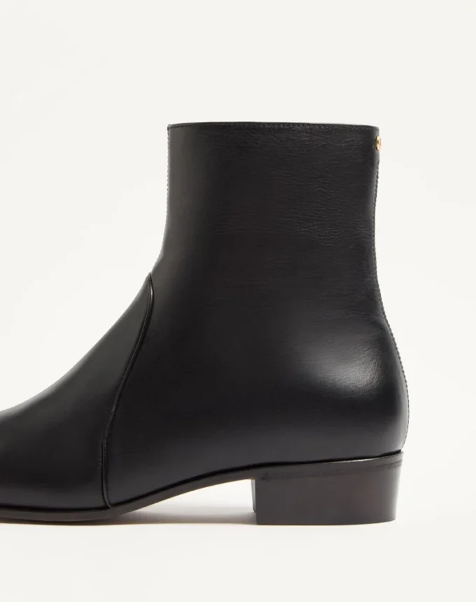 Bottines Pat en cuir de chevreau