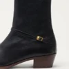 Bottines Pat en cuir de chevreau