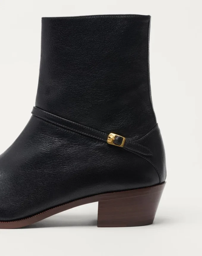 Bottines Pat en cuir de chevreau