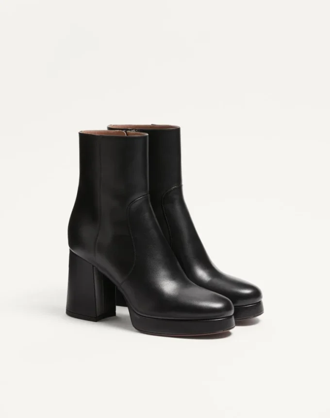 Bottines à plateforme Fawcette en cuir de veau 90 mm Bottines à plateforme Fawcette en cuir de veau 90 mm