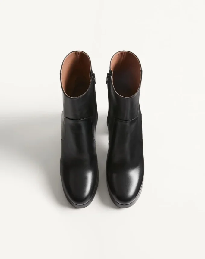 Bottines à plateforme Fawcette en cuir de veau 90 mm Bottines à plateforme Fawcette en cuir de veau 90 mm