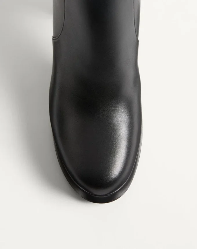 Bottines à plateforme Fawcette en cuir de veau 90 mm Bottines à plateforme Fawcette en cuir de veau 90 mm