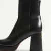 Bottines à plateforme Fawcette en cuir de veau 90 mm Bottines à plateforme Fawcette en cuir de veau 90 mm