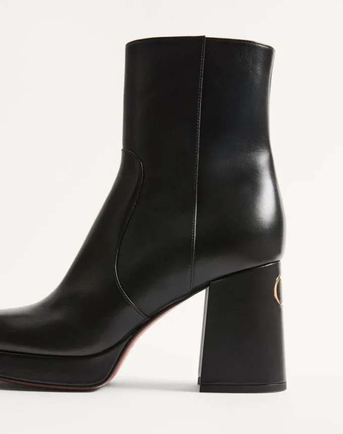 Bottines à plateforme Fawcette en cuir de veau 90 mm Bottines à plateforme Fawcette en cuir de veau 90 mm