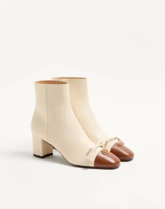 Bottines Valet Du Roi en cuir de chevreau 60 mm
