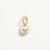 Boucle d’oreille unique Le Chat De La Maison en métal et nylon Boucle d’oreille unique Le Chat De La Maison en métal et nylon