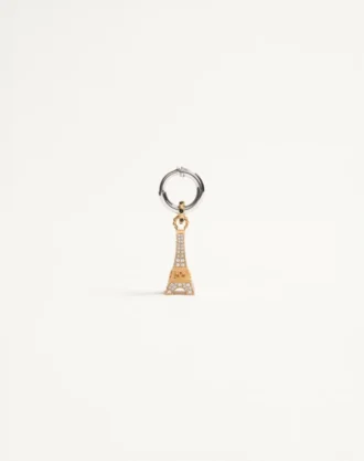 Boucle d&rsquo;oreille unique Valentino Garavani Chez Valentino en métal et cristaux Swarovski®