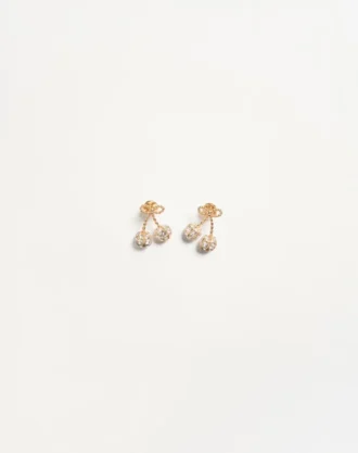 Boucles d&rsquo;oreilles Cherryfic en métal et cristaux Swarovski®