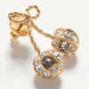 Boucles d&rsquo;oreilles Cherryfic en métal et cristaux Swarovski®