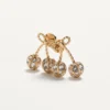 Boucles d&rsquo;oreilles Cherryfic en métal et cristaux Swarovski®