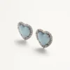 Boucles d’oreilles Coeur Hyperbole en métal, résine et cristaux Swarovski® Boucles d’oreilles Coeur Hyperbole en métal, résine et cristaux Swarovski®