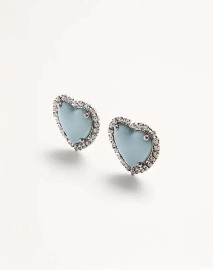 Boucles d’oreilles Coeur Hyperbole en métal, résine et cristaux Swarovski® Boucles d’oreilles Coeur Hyperbole en métal, résine et cristaux Swarovski®