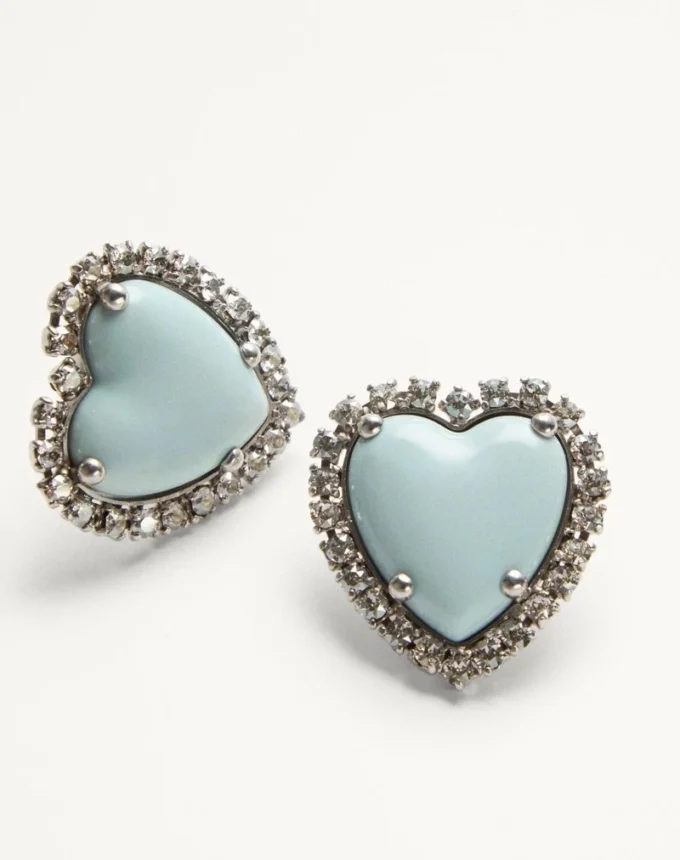 Boucles d’oreilles Coeur Hyperbole en métal, résine et cristaux Swarovski® Boucles d’oreilles Coeur Hyperbole en métal, résine et cristaux Swarovski®