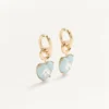 Boucles d&rsquo;oreilles Coeur Hyperbole en métal, résine et cristaux Swarovski®