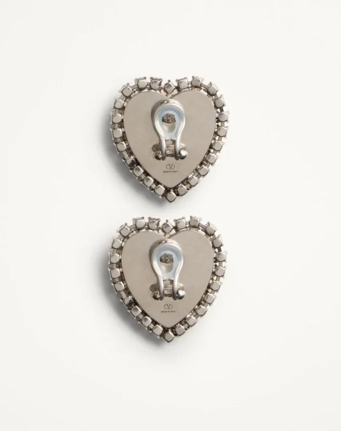 Boucles d’oreilles Coeur Hyperbole en métal, résine et cristaux Swarovski® Boucles d’oreilles Coeur Hyperbole en métal, résine et cristaux Swarovski®