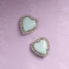 Boucles d’oreilles Coeur Hyperbole en métal, résine et cristaux Swarovski® Boucles d’oreilles Coeur Hyperbole en métal, résine et cristaux Swarovski®