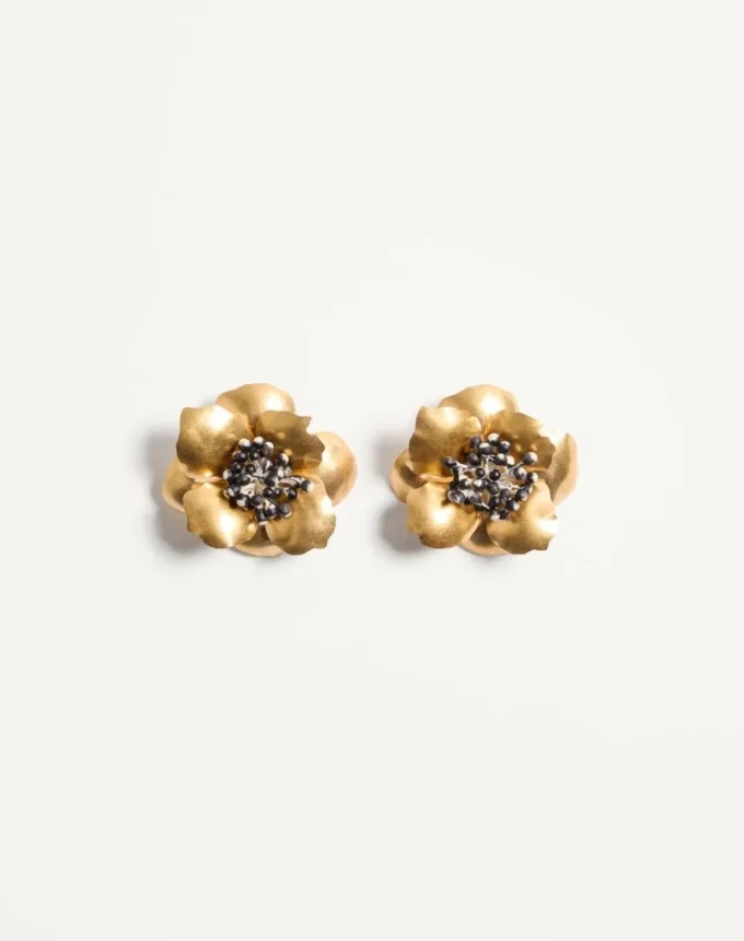 Boucles d’oreilles Fleur Lumineuse en métal Boucles d’oreilles Fleur Lumineuse en métal