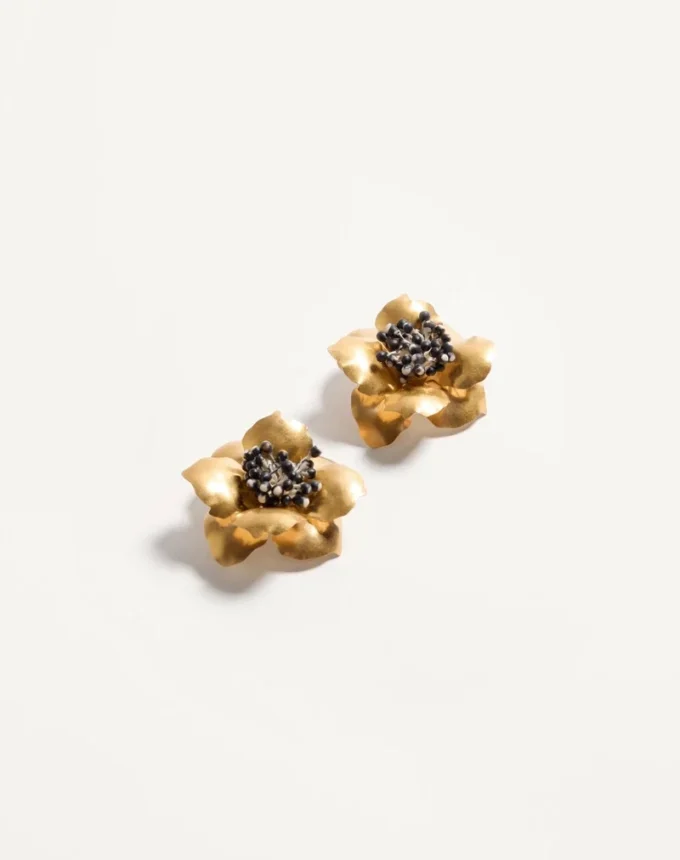 Boucles d’oreilles Fleur Lumineuse en métal Boucles d’oreilles Fleur Lumineuse en métal