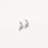 Boucles d’oreilles ovales en métal avec cristaux Swarovski® Boucles d’oreilles ovales en métal avec cristaux Swarovski®