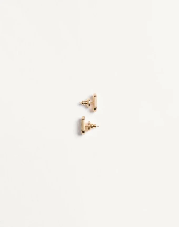 Boucles d&rsquo;oreilles Ovalette en métal et cristaux Swarovski®