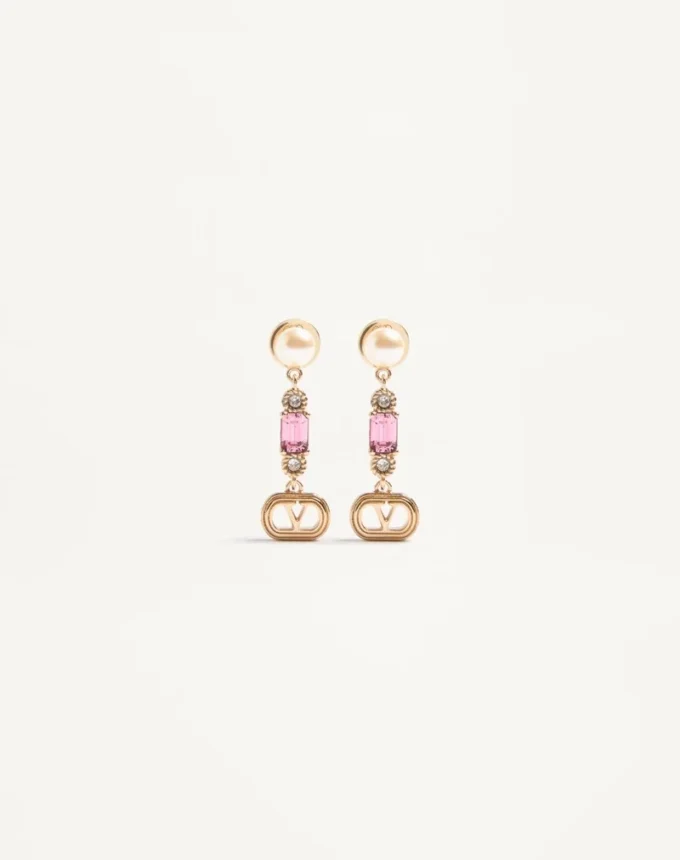 Boucles d’oreilles Ovalette en métal, perles et cristaux Swarovski® Boucles d’oreilles Ovalette en métal, perles et cristaux Swarovski®