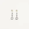 Boucles d’oreilles Ovalette en métal, perles et cristaux Swarovski® Boucles d’oreilles Ovalette en métal, perles et cristaux Swarovski®