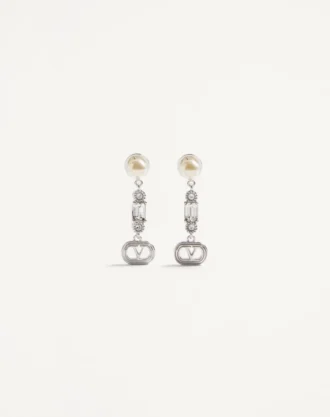 Boucles d’oreilles Ovalette en métal, perles et cristaux Swarovski® Boucles d’oreilles Ovalette en métal, perles et cristaux Swarovski®