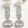 Boucles d’oreilles Ovalette en métal, perles et cristaux Swarovski® Boucles d’oreilles Ovalette en métal, perles et cristaux Swarovski®